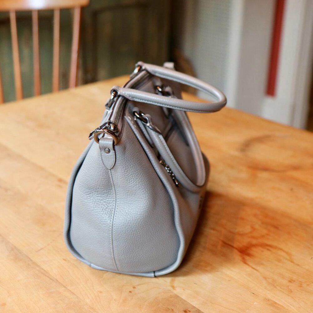 Coach Elise Grey Sachel EUC - Picture 9 of 16